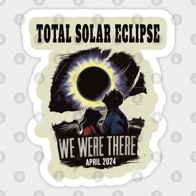 Total solar eclipse 2024 Sticker by BishBashBosh